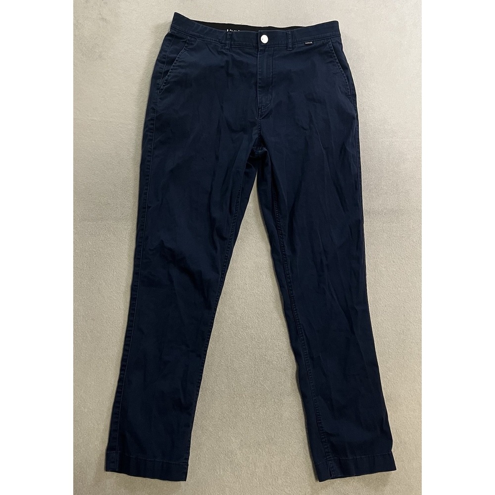 Hurley Performance Stretch Pants Men's Size 34x29 Blue Golf Preppy
